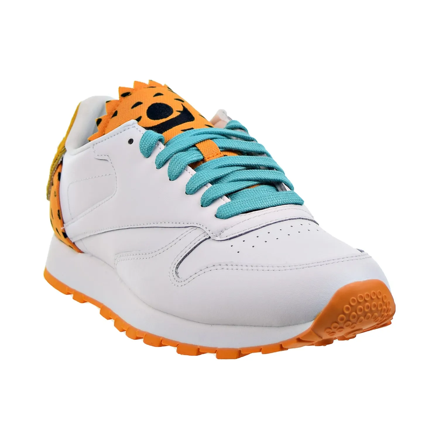 Reebok The Jetsons Meet The Flinstones Classic Leather Men's Shoes White-Orange