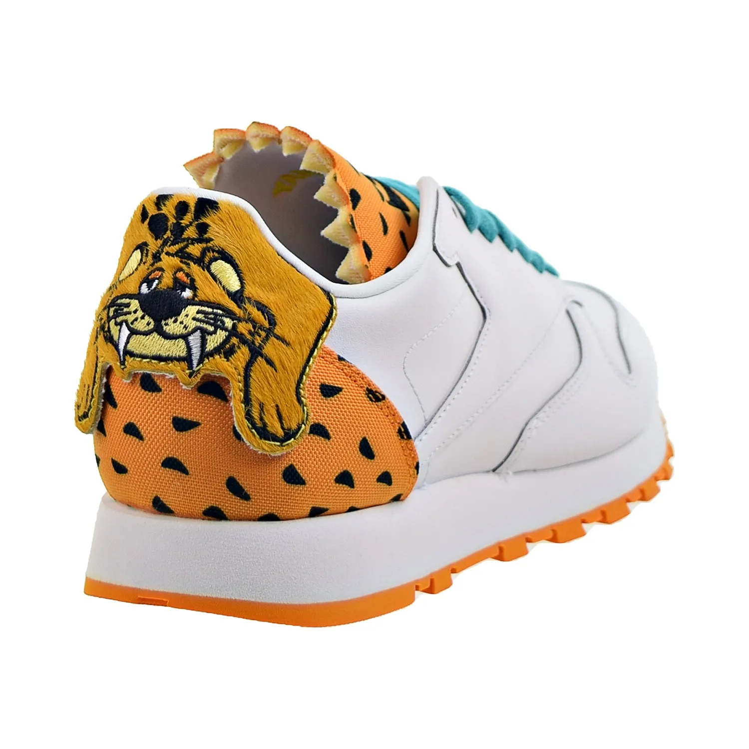 Reebok The Jetsons Meet The Flinstones Classic Leather Men's Shoes White-Orange