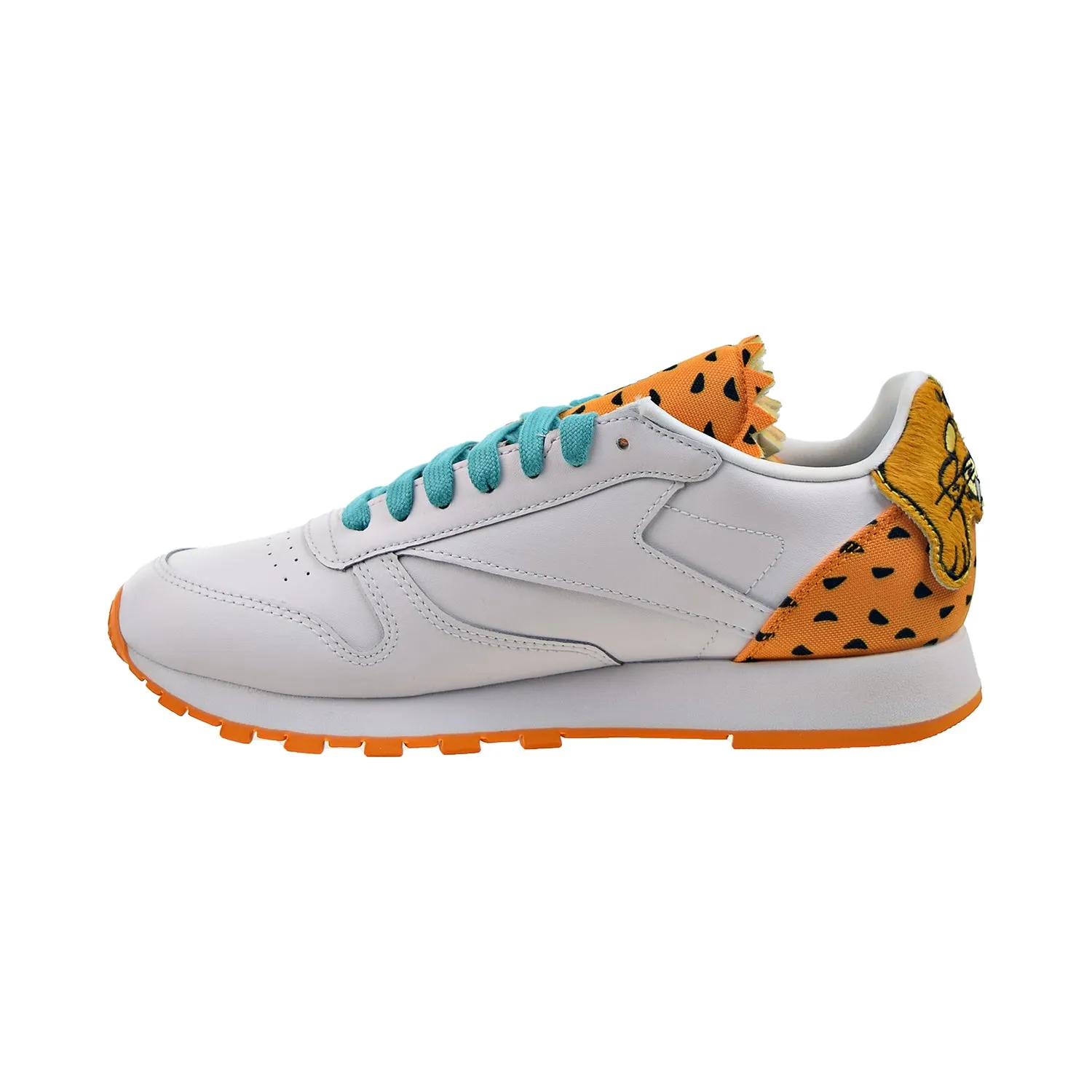 Reebok The Jetsons Meet The Flinstones Classic Leather Men's Shoes White-Orange