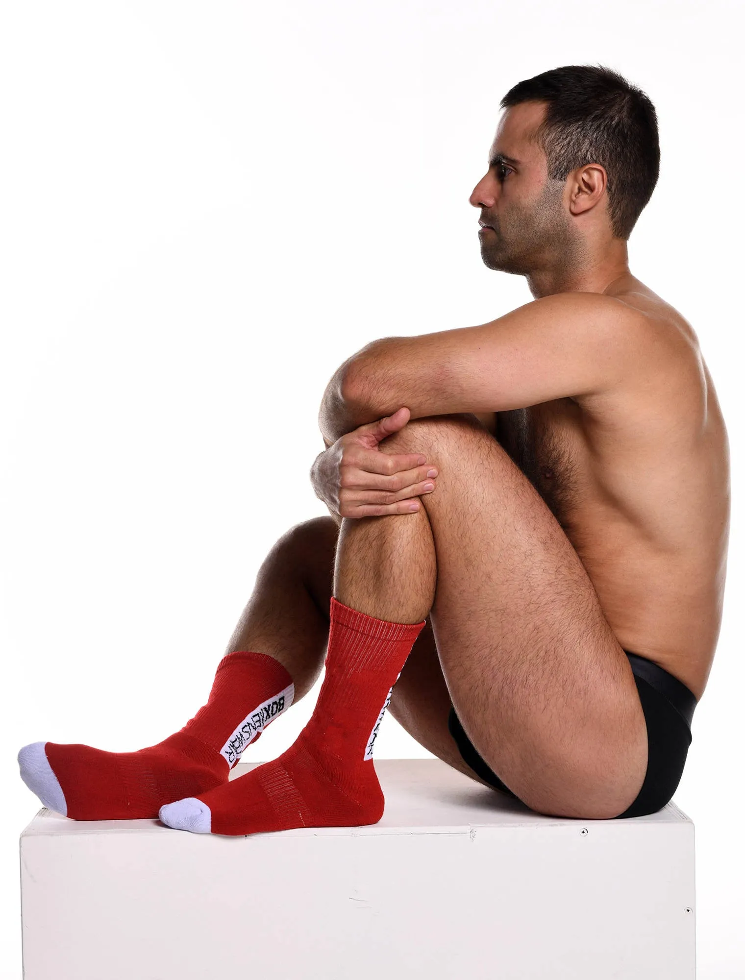 Reverse Red Strip Lux Sports Sock