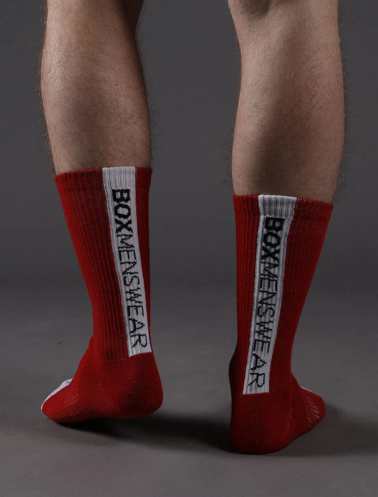 Reverse Red Strip Lux Sports Sock