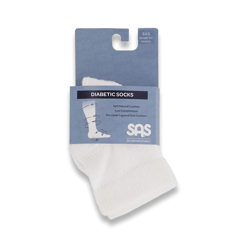 SAS Diabetic Quarter Crew Socks