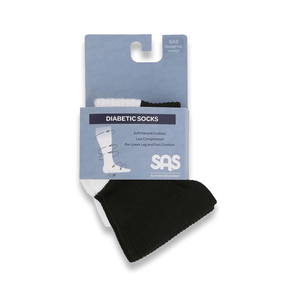 SAS Diabetic Quarter Crew Socks