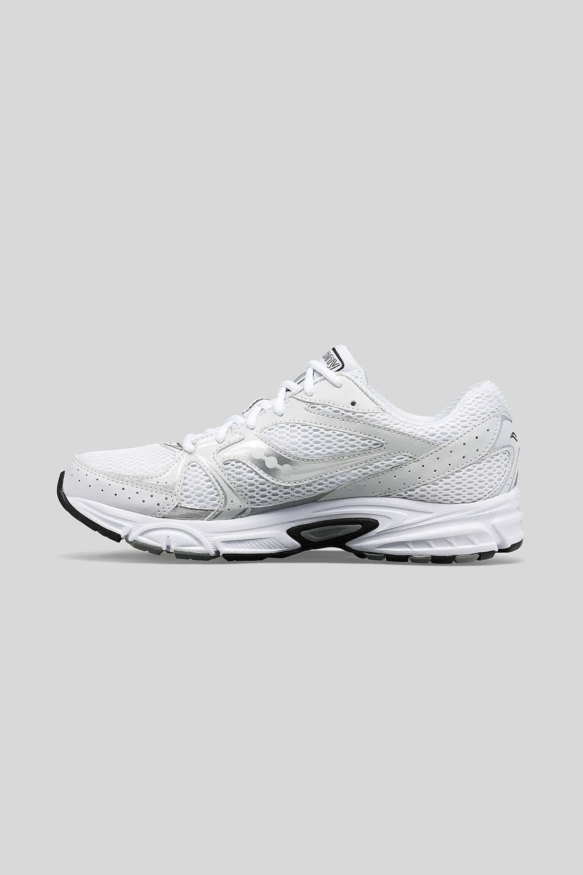 Saucony Unisex Grid Ride Millennium in White/Silver