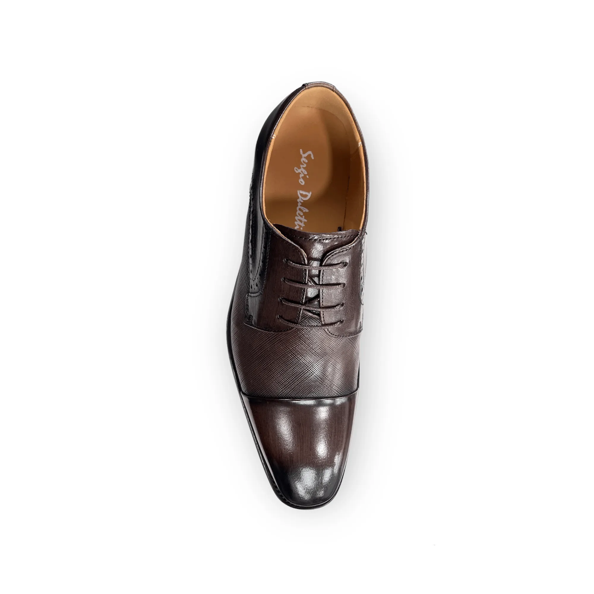 Sergio Duletti Erling Smart Leather Shoes Coffee