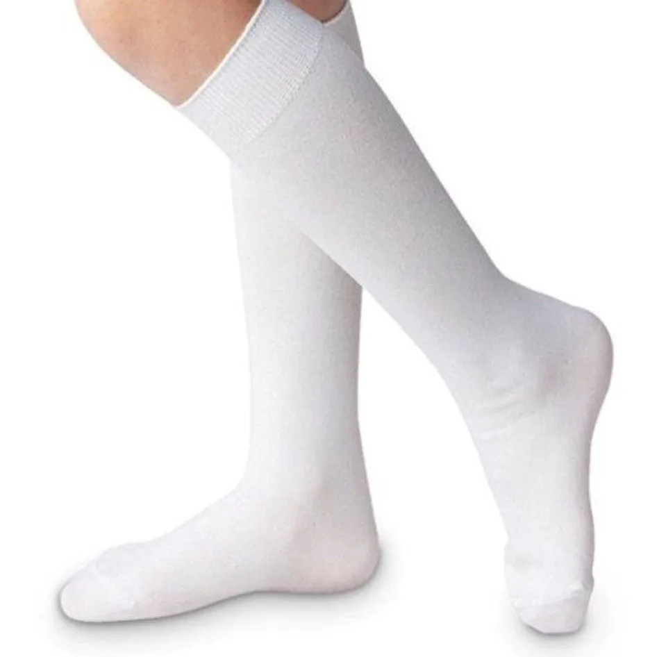 Unisex Seamless White Knee Socks