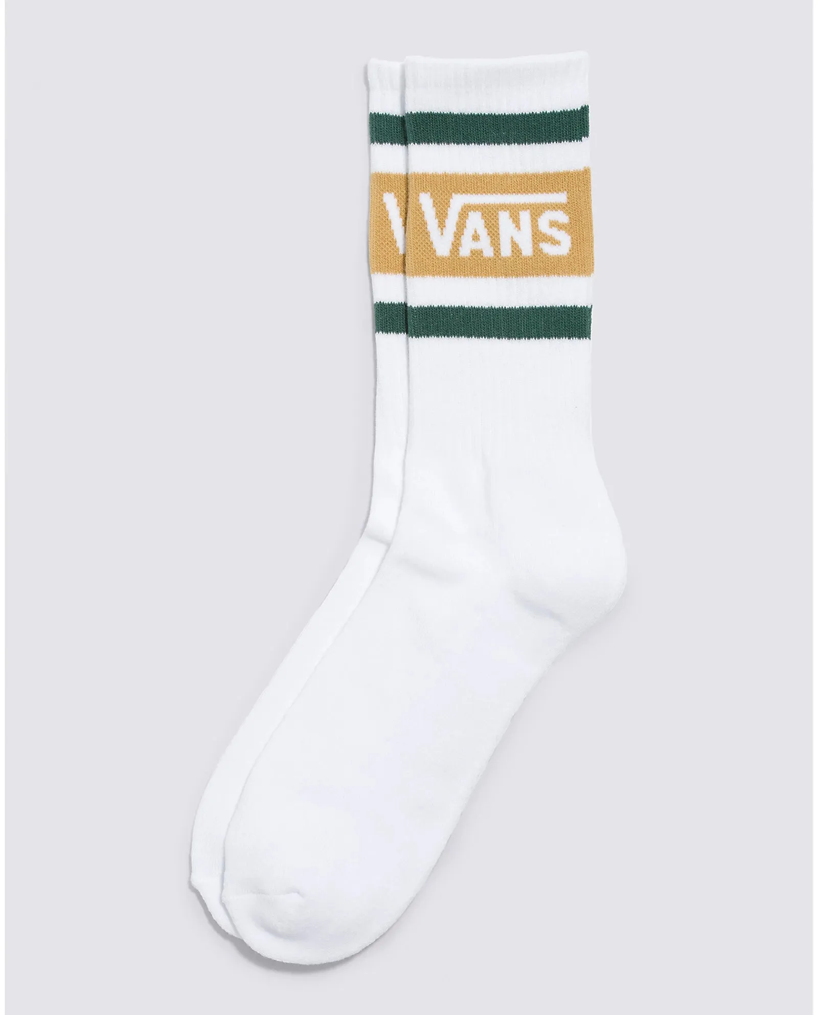 Vans Drop V Crew Sock - White/Khaki