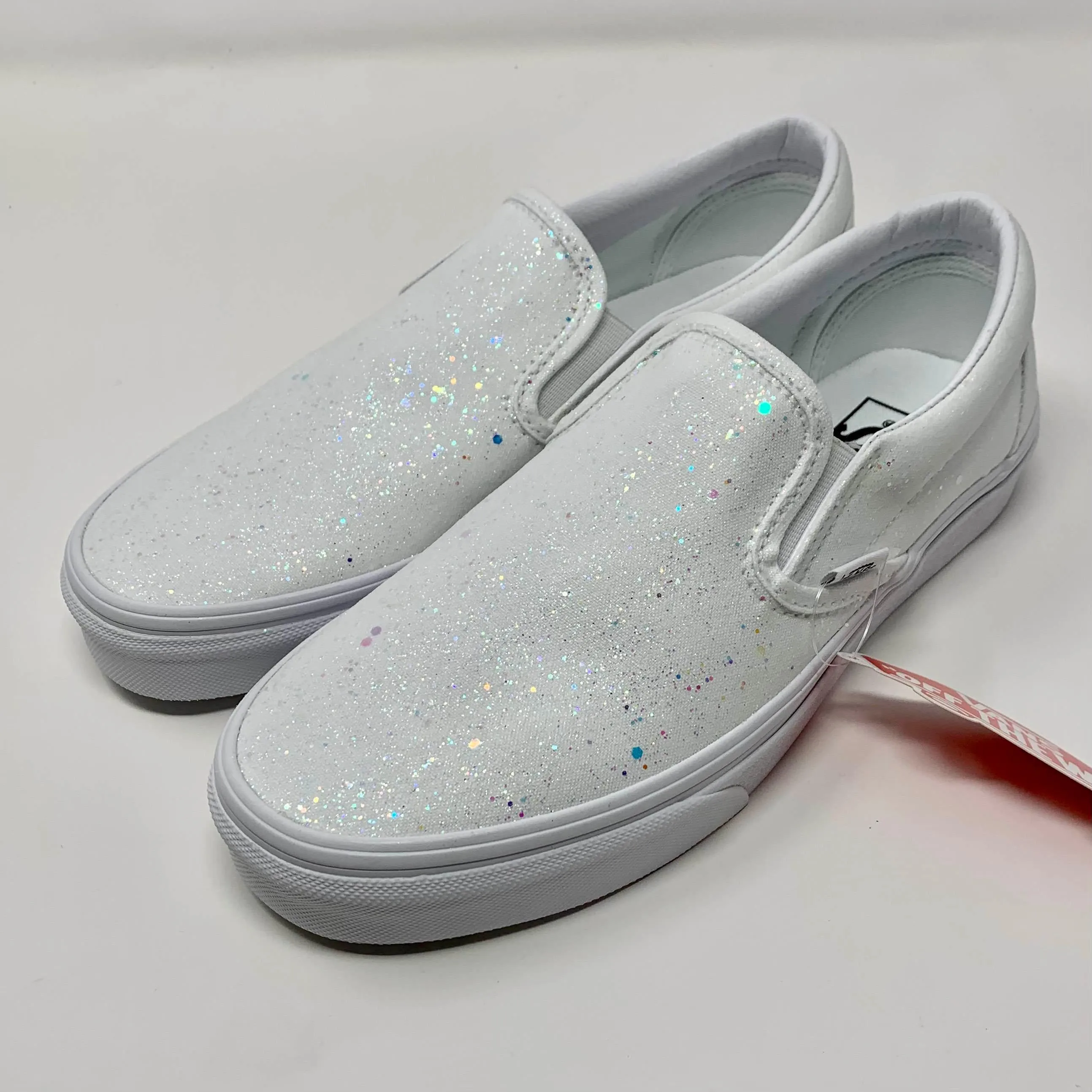 White Crystal Glitter Shoes