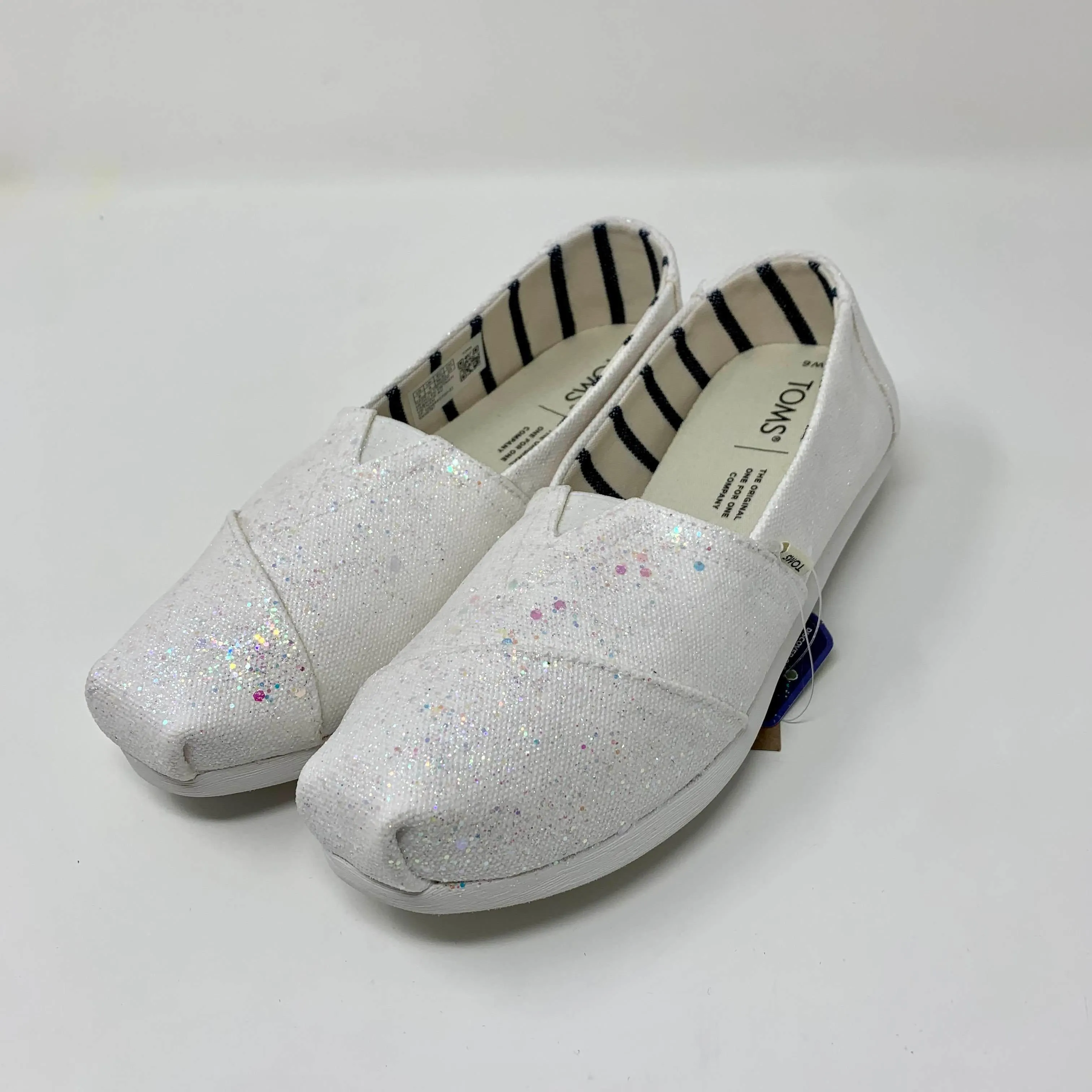 White Crystal Glitter Shoes