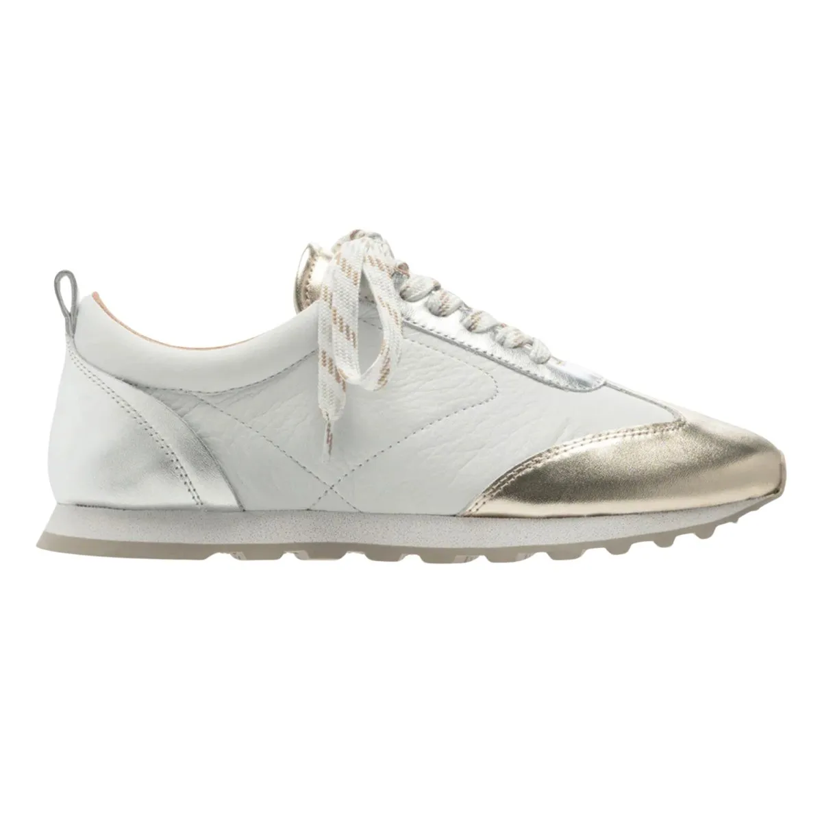 Yes Women's Caren White/Silver/Gold Metallic