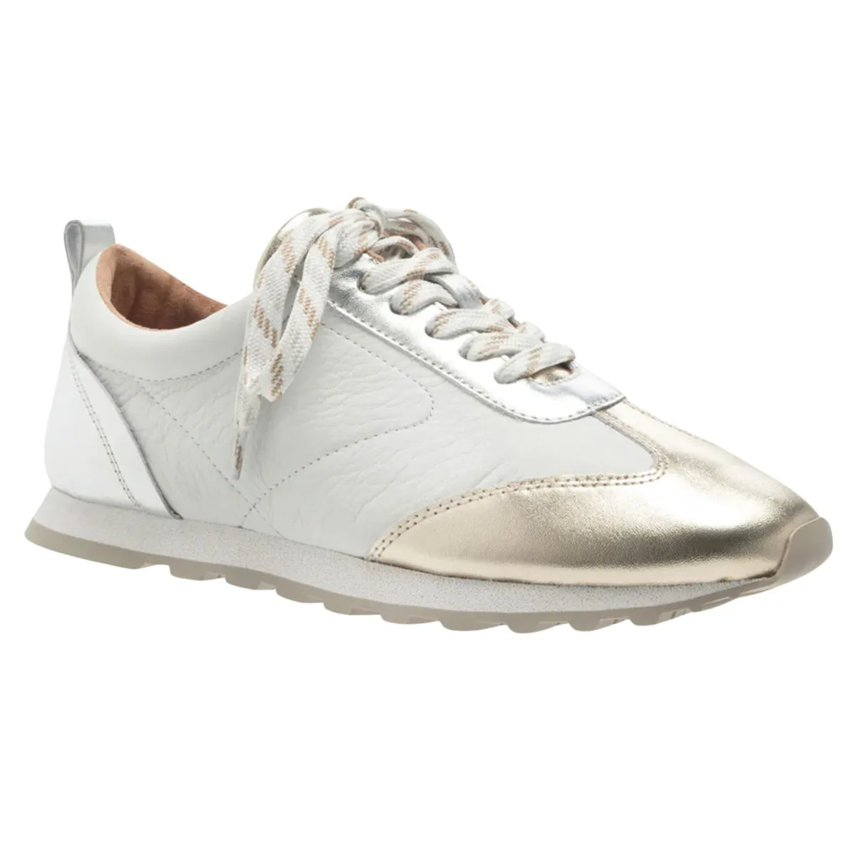 Yes Women's Caren White/Silver/Gold Metallic