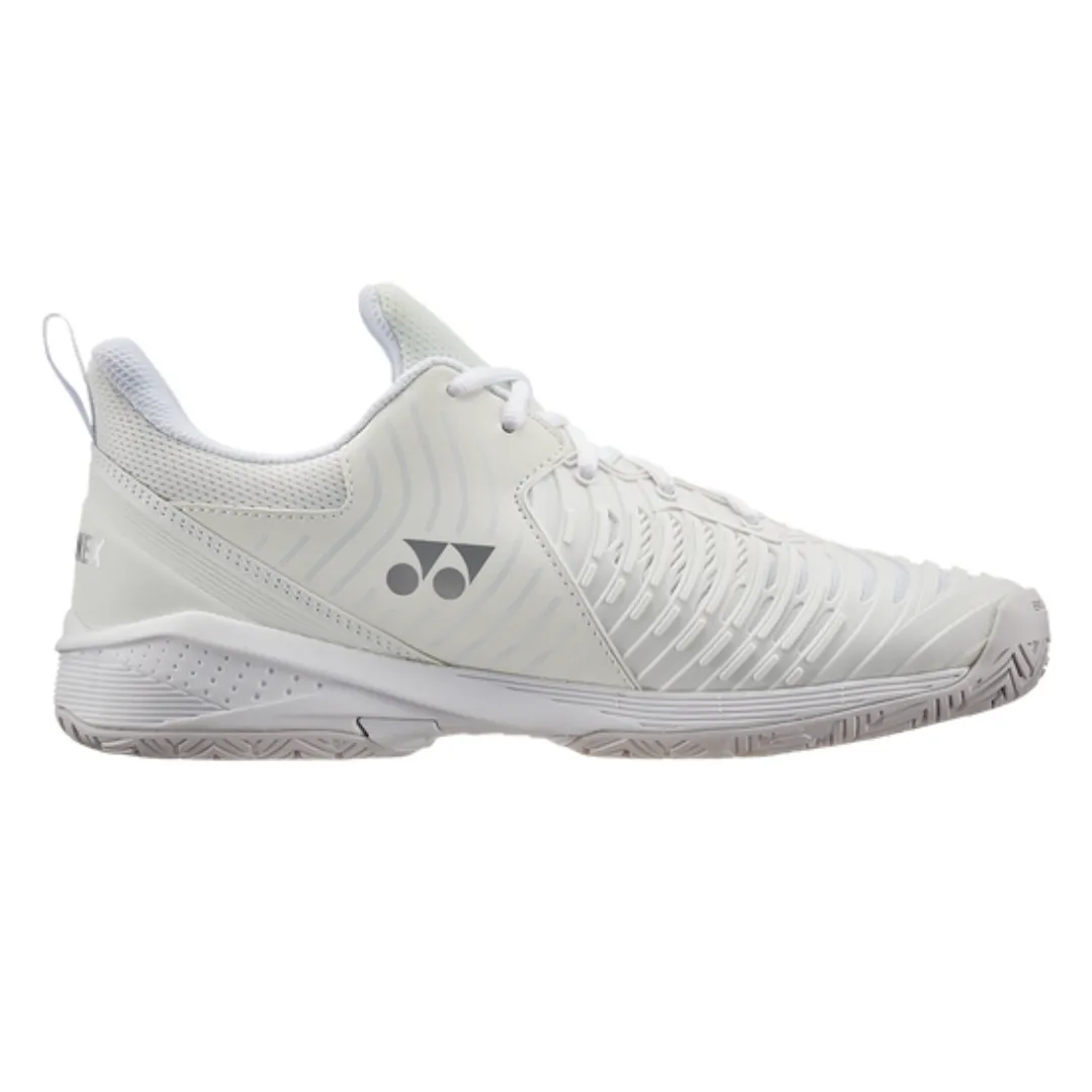 Yonex Sonicage 3 Women All Court 2022 Tennis Shoes - White/Silver